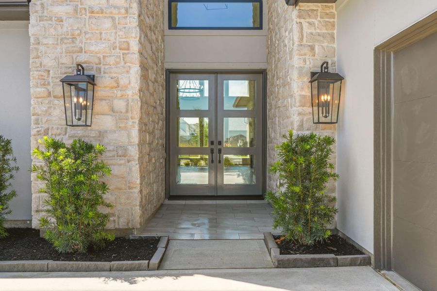Exterior details and patio area of a home in Legacy, League City (Image 29).