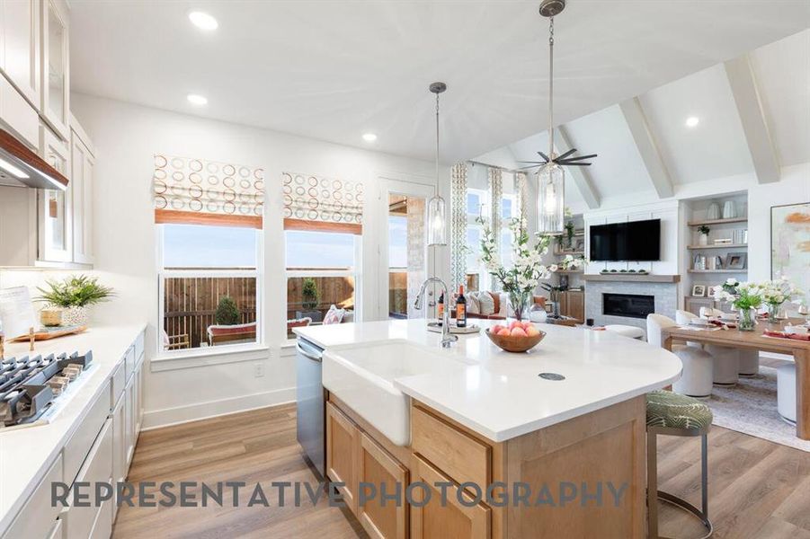 Furnished interior view inside a new home in Waterscape, Royse City (Image 7).