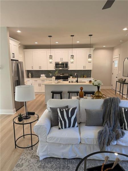 Furnished interior view inside a new home in , Woodstock (Image 11). Furnished interior view inside a new home in , Woodstock (Image 11).