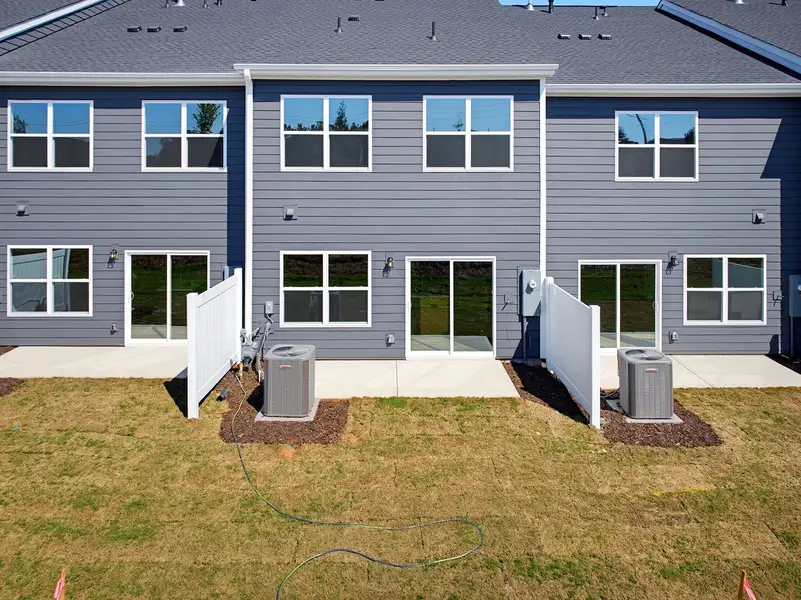 Exterior details and patio area of a home in Sweetbrier, Durham (Image 3).