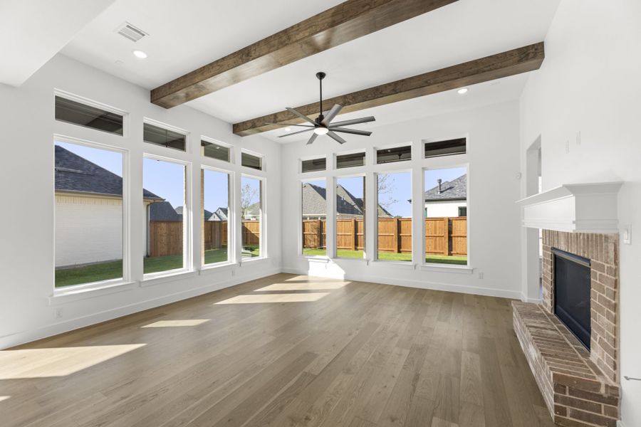 Representative unfurnished interior of a home built from the 5521 by Tradition Homes in Windsong Ranch, Prosper (Image 20).
