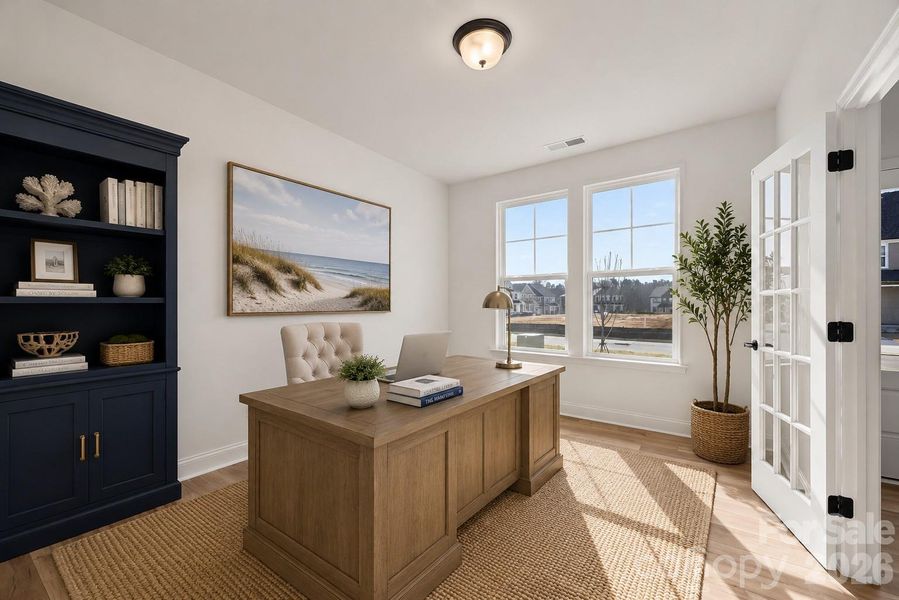 Get work done surrounded by beauty.Office staged with AI. Get work done surrounded by beauty.Office staged with AI.