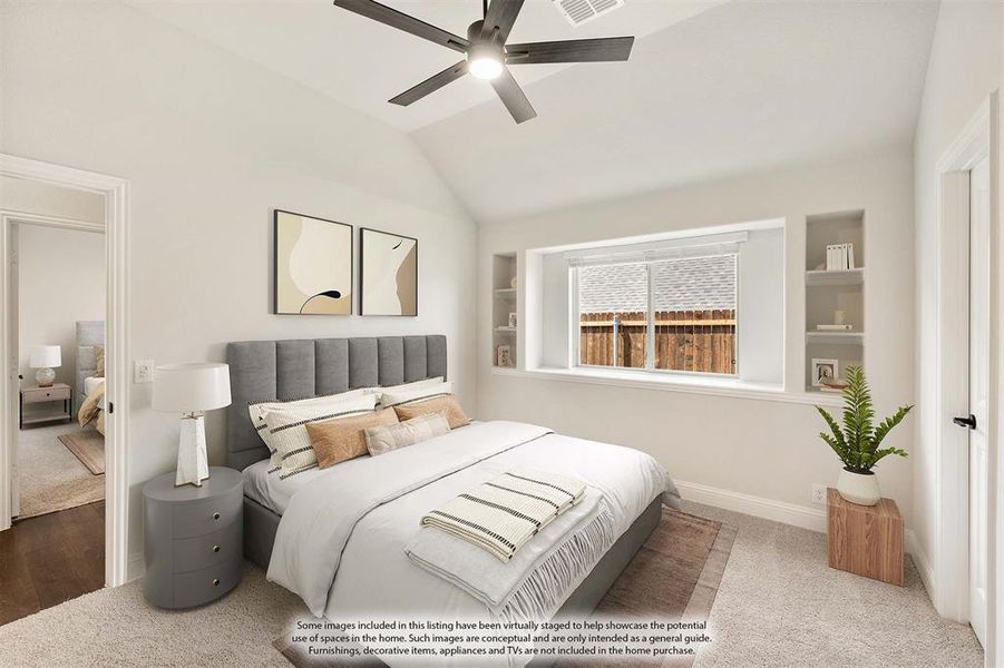 Furnished interior view inside a new home in Homestead at Daniel Farms, DeSoto (Image 14).