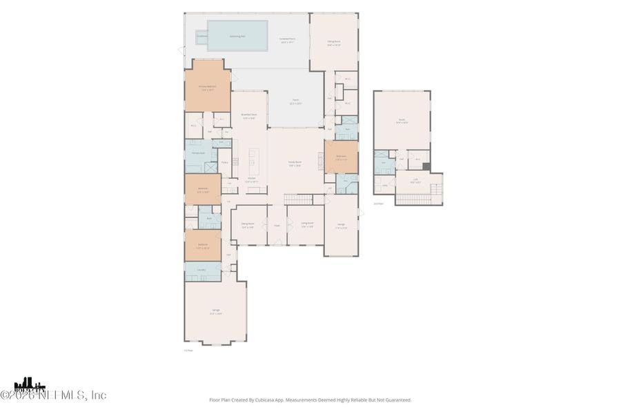 2D floor plan layout of this home in , Ponte Vedra, FL (Image 5). 2D floor plan layout of this home in , Ponte Vedra, FL (Image 5).