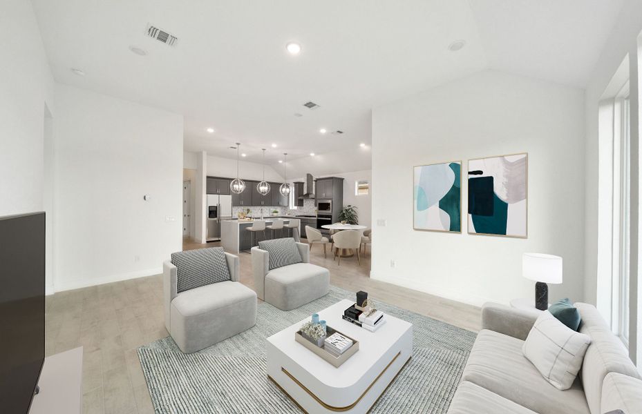 Virtually Staged Living Room