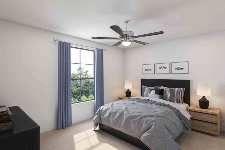 Furnished interior view inside a new home in Woodson’s Reserve 80′, Spring (Image 20).