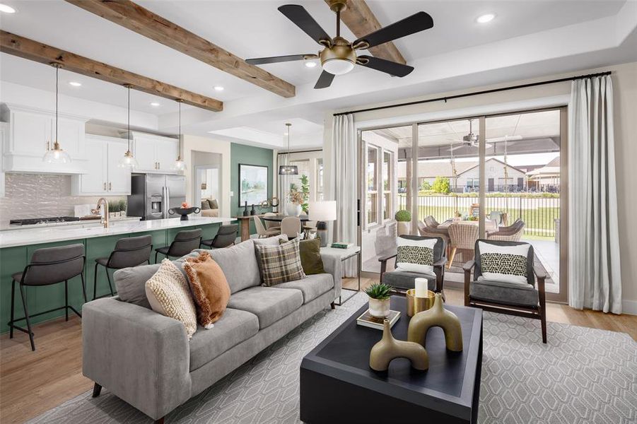 Furnished interior view inside a new home in , Prosper (Image 30).