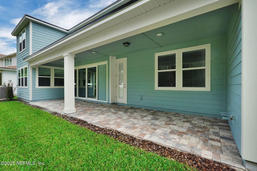 Exterior details and patio area of a home in The Preserve at Bannon Lakes, St. Augustine (Image 2). Exterior details and patio area of a home in The Preserve at Bannon Lakes, St. Augustine (Image 2).