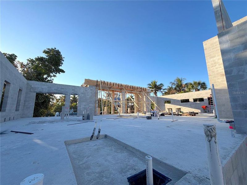 In-progress construction of a new home in , Sarasota, FL (Image 17).