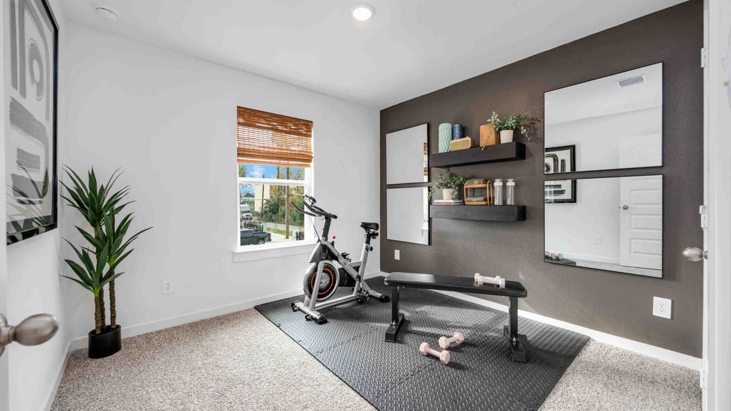 Furnished interior view inside a new home in Mansfield Park, Houston (Image 8).