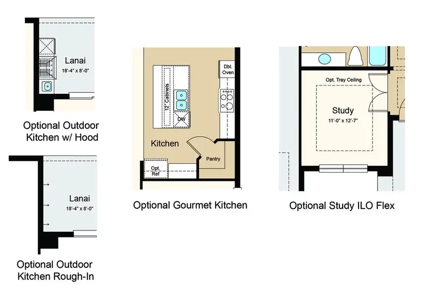 2D floor plan layout of this home in Astor Creek Golf and Country Club, Port St. Lucie, FL (Image 3).