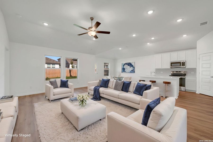 Furnished interior view inside a new home in Paloma Park, Converse (Image 19).