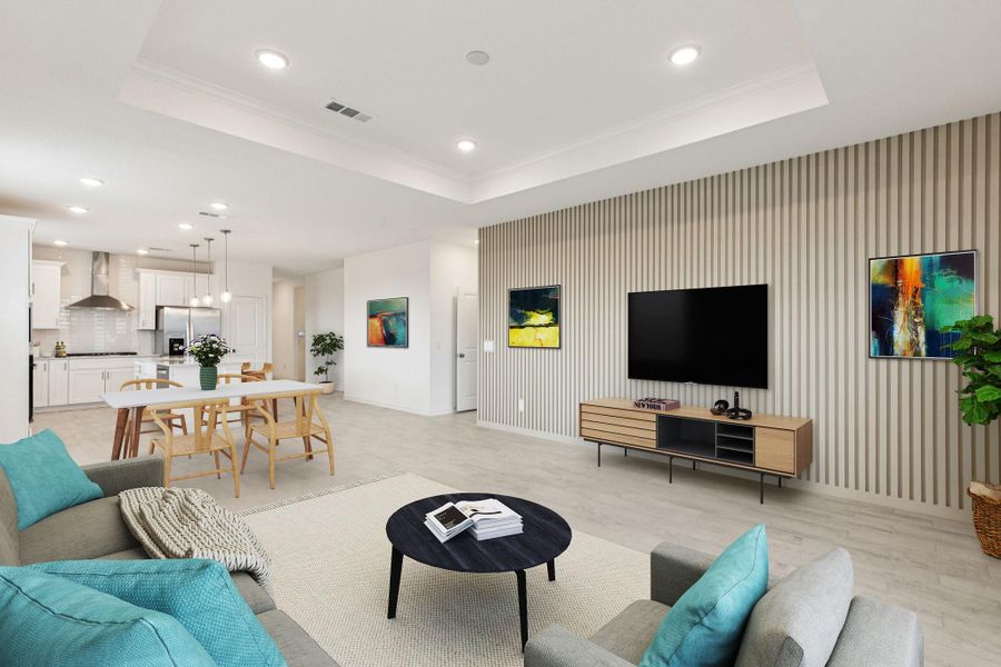 Furnished interior view inside a new home in River Ranch, Dayton (Image 11).