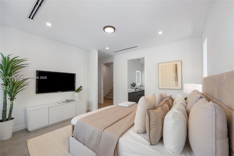 Furnished interior view inside a new home in , Miami (Image 14).