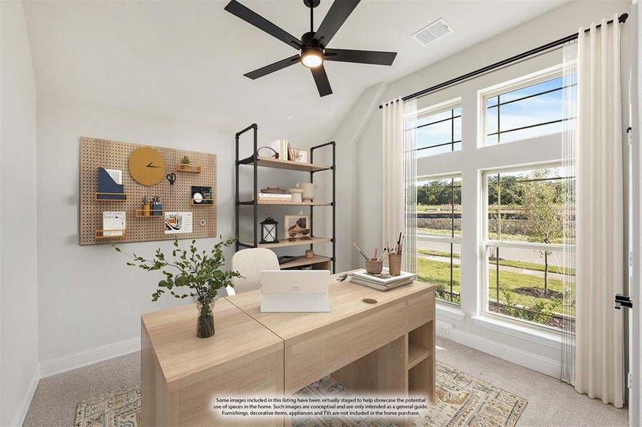 Furnished interior view inside a new home in Parks at Panchasarp Farms 55-60, Burleson (Image 5).
