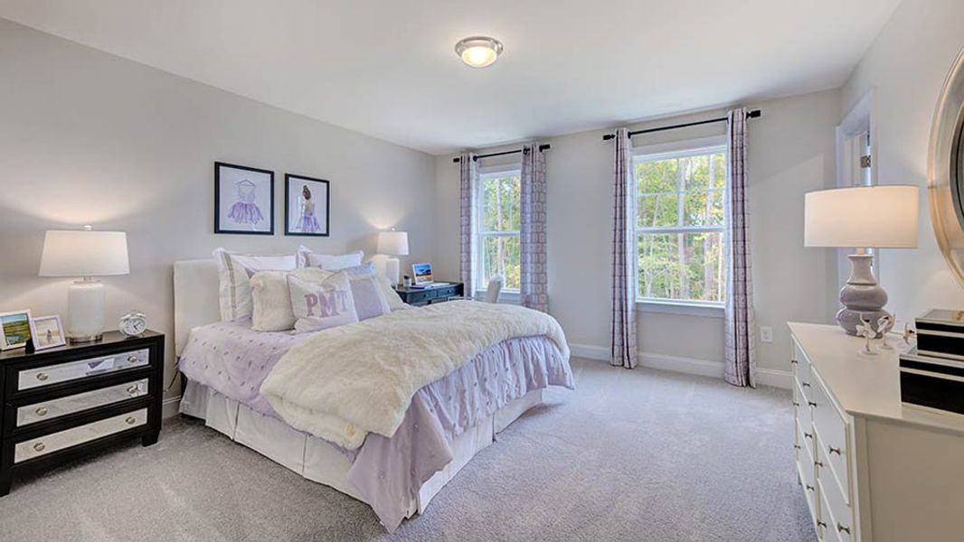Furnished interior view inside a new home in Bridgeberry, Holly Springs (Image 22).