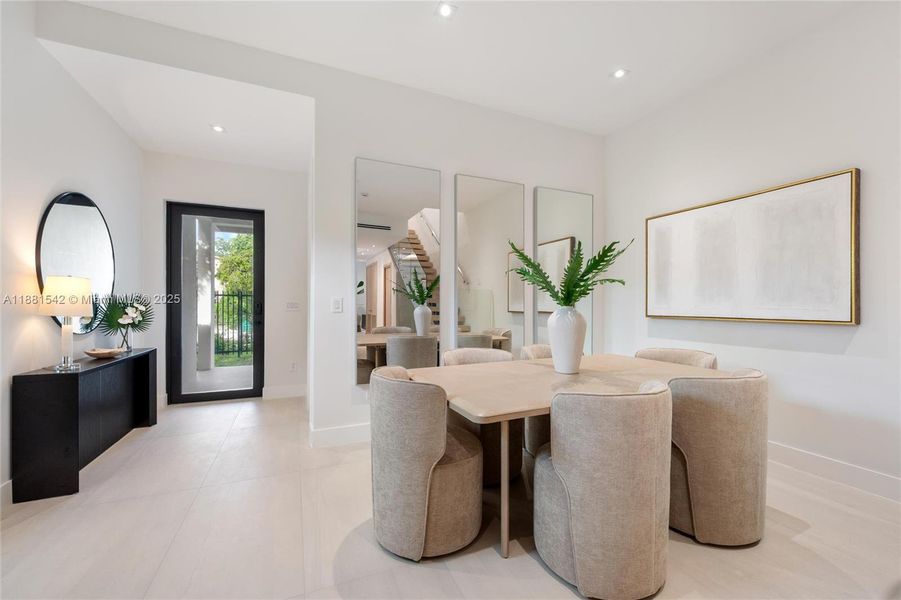 Furnished interior view inside a new home in , Miami (Image 13).