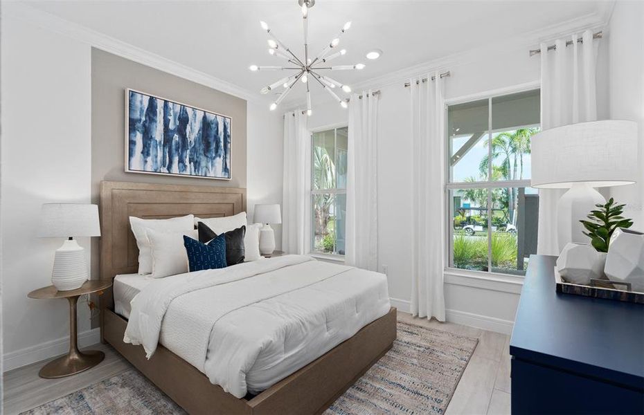 Furnished interior view inside a new home in Del Webb Lakehaven, Clermont (Image 28).