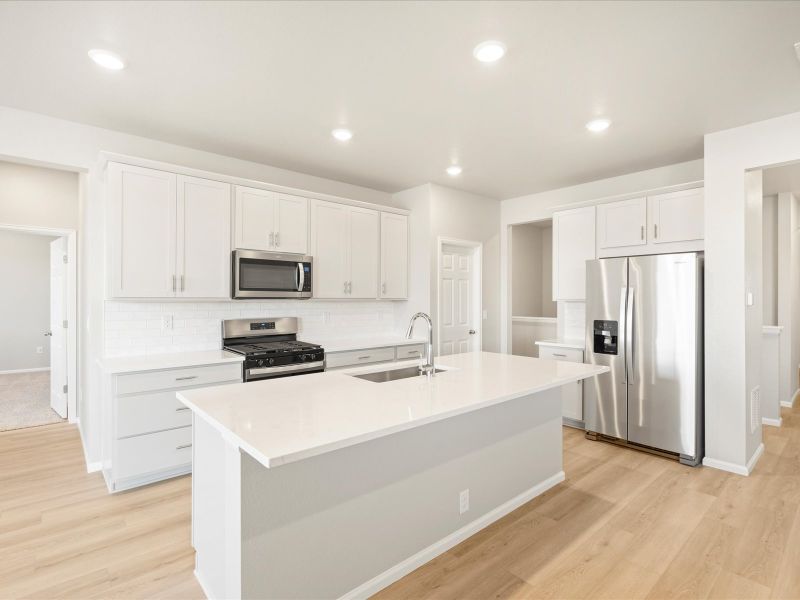 The Granby floorplan interior image taken at a Meritage Homes community in Northern Colorado.