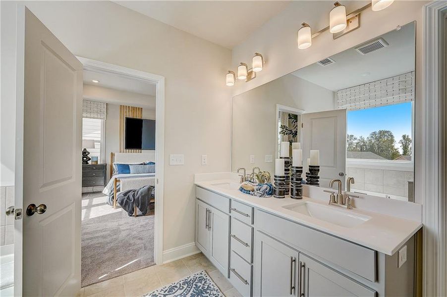 Furnished interior view inside a new home in Bailey Fence, Dacula (Image 34).