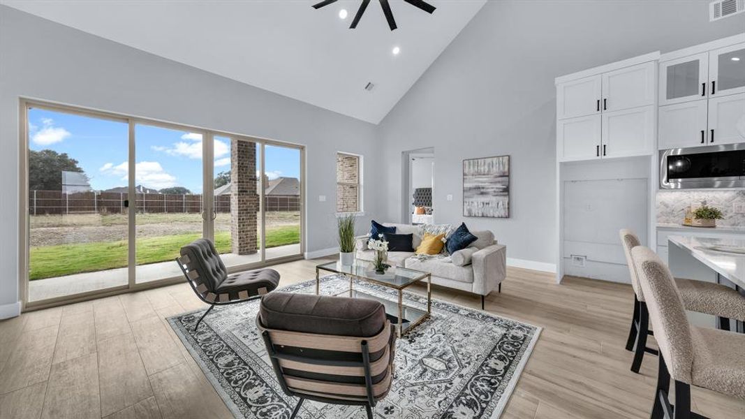 Furnished interior view inside a new home in , Weatherford (Image 26).