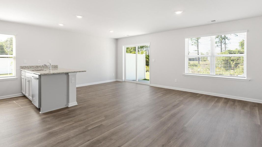 Spacious, unfurnished interior of a new home in Grayson Park Townhomes, Leland (Image 11). Spacious, unfurnished interior of a new home in Grayson Park Townhomes, Leland (Image 11).