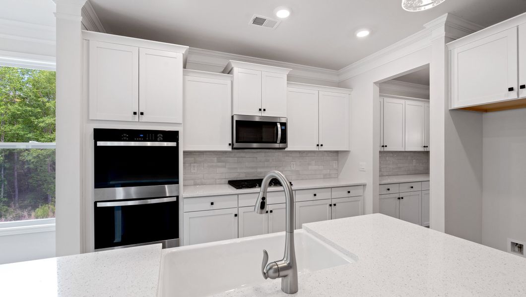 Furnished interior view inside a new home in Whitehawk Meadows, Travelers Rest (Image 6). Furnished interior view inside a new home in Whitehawk Meadows, Travelers Rest (Image 6).