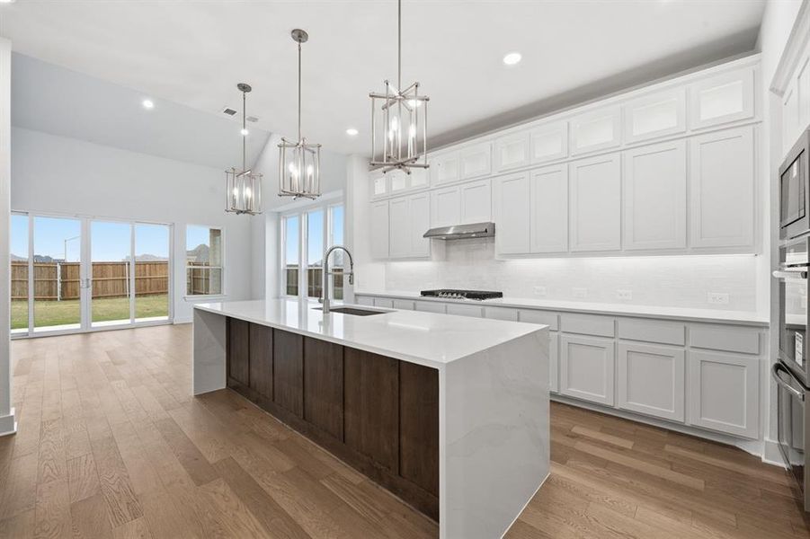 Furnished interior view inside a new home in Wildflower Ranch: 50ft. lots, Dish (Image 5).