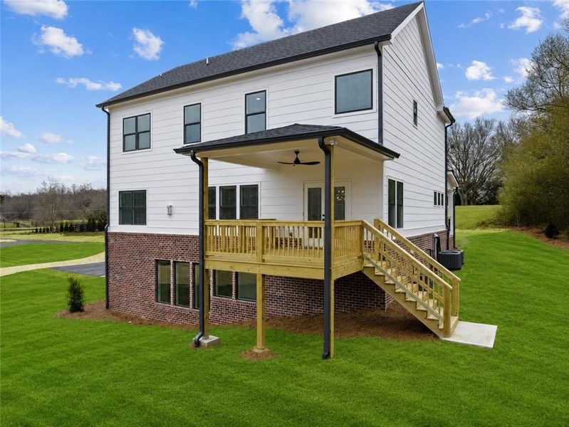 Exterior details and patio area of a home in , Dawsonville (Image 30). Exterior details and patio area of a home in , Dawsonville (Image 30).