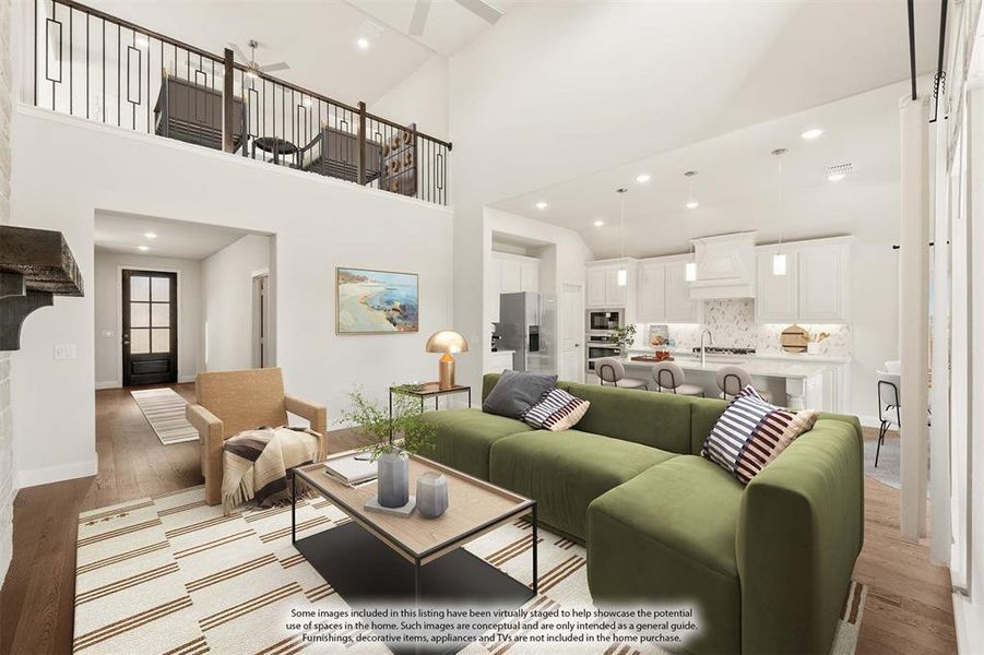 Furnished interior view inside a new home in Silo Mills, Joshua (Image 12).