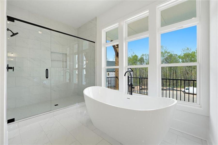 Furnished interior view inside a new home in , Cumming (Image 10).