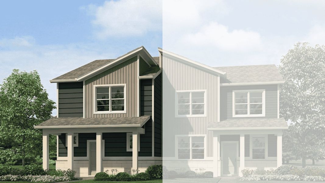 Representative exterior photo of a completed home built from the Muirfield by D.R. Horton in Villas at Vantage, Berthoud, CO (Image 21).