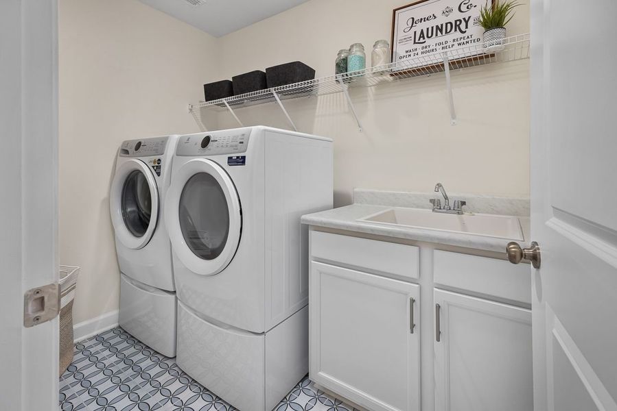 Representative furnished interior of a home built from the The Wake by Davidson Homes LLC in Gregory Village Townhomes, Lillington (Image 24).