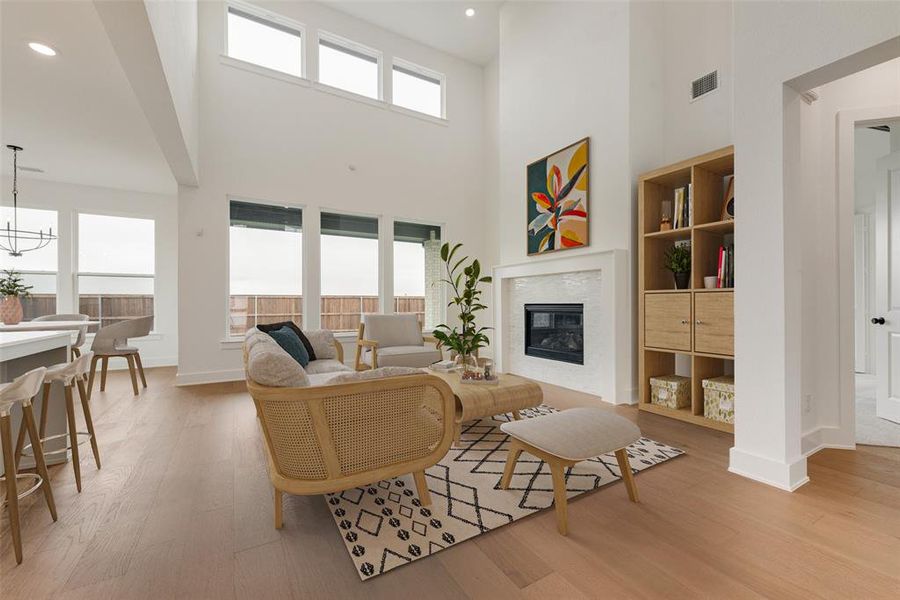 Furnished interior view inside a new home in The Homestead - 62', Rockwall (Image 13).