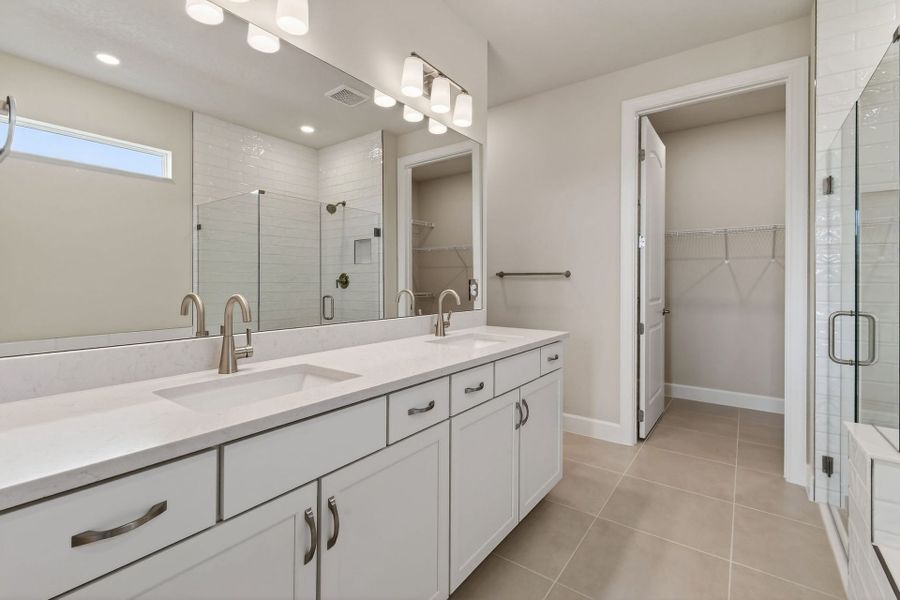 Furnished interior view inside a new home in Del Webb Tradition, Port St. Lucie (Image 39).