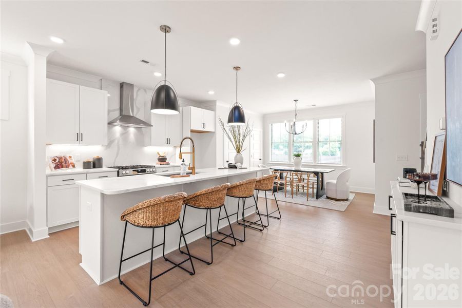 Furnished interior view inside a new home in , Charlotte (Image 33).
