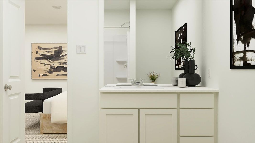 Furnished interior view inside a new home in Firefly Pointe, Hutto (Image 25).