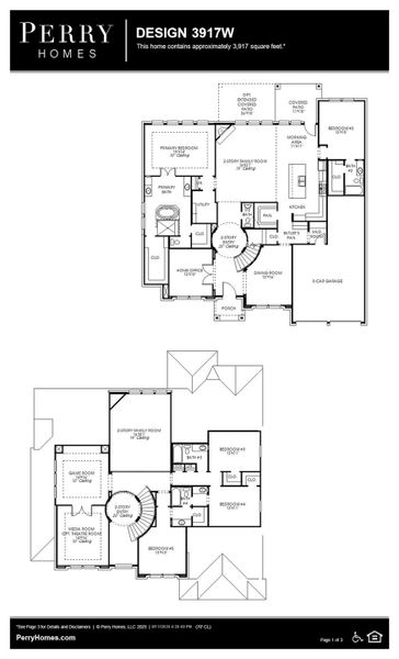 2D floor plan layout of this home in Elyson 70', Katy, TX (Image 5). 2D floor plan layout of this home in Elyson 70', Katy, TX (Image 5).