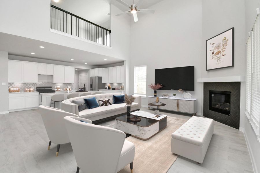 Virtually Staged - Living Room. Sample photo of completed home with similar floor plan. Actual colors and selections may vary.