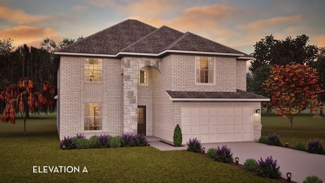 Representative exterior photo of a completed home built from the Snowmass by CastleRock Communities in Sunterra, Katy, TX (Image 21). Representative exterior photo of a completed home built from the Snowmass by CastleRock Communities in Sunterra, Katy, TX (Image 21).