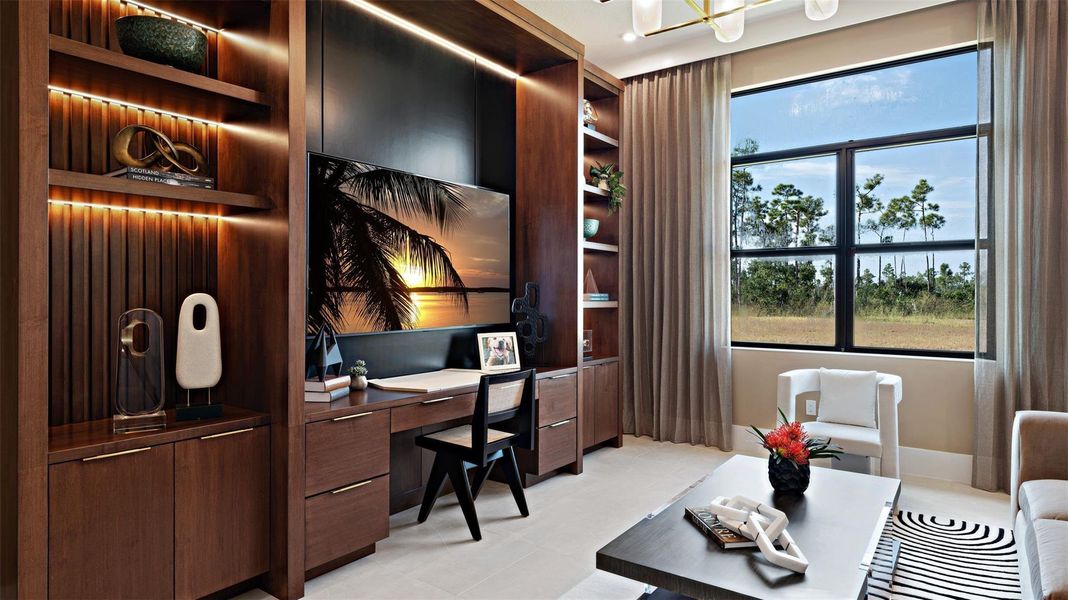 Furnished interior view inside a new home in L'Ambiance at Avenir, Palm Beach Gardens (Image 19).