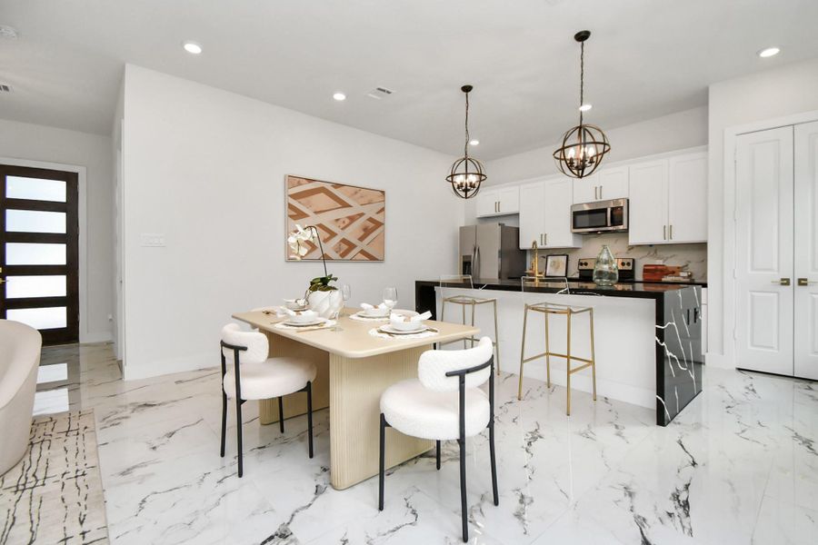 Furnished interior view inside a new home in , Houston (Image 27). Furnished interior view inside a new home in , Houston (Image 27).