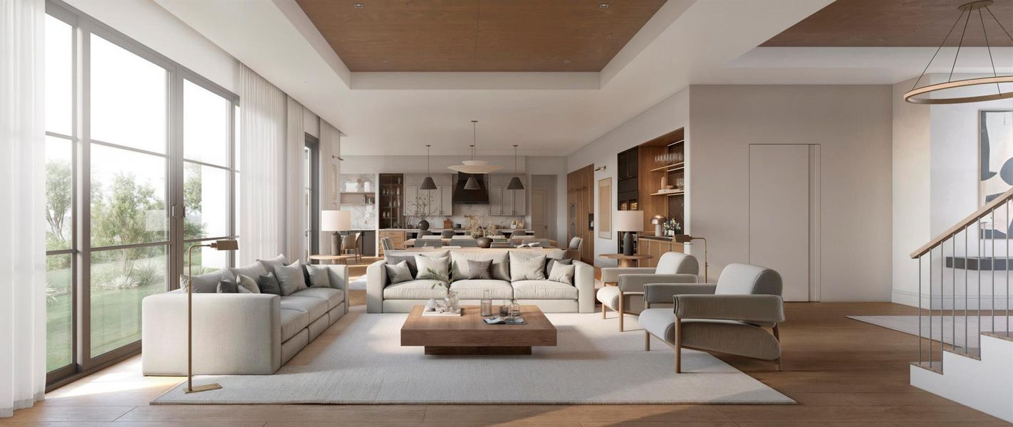 Furnished interior view inside a new home in , Boca Raton (Image 6).