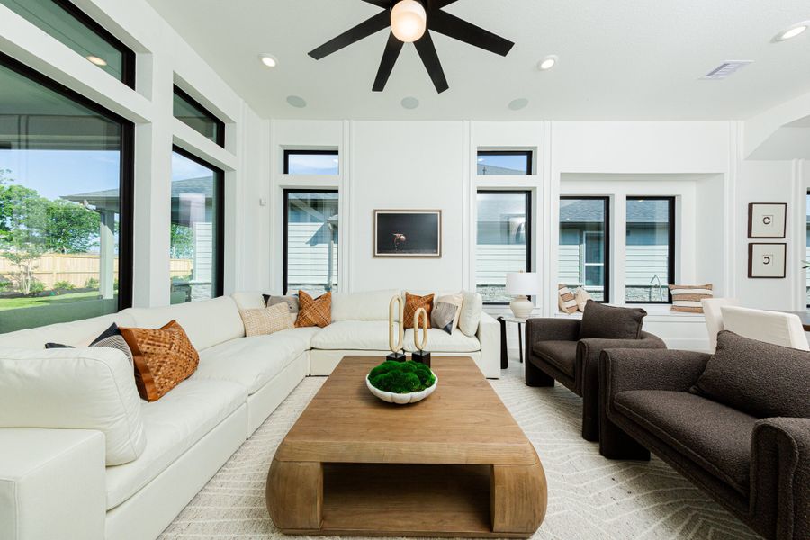 Furnished interior view inside a new home in Gatherings® at Chambers Creek, Willis (Image 6). Furnished interior view inside a new home in Gatherings® at Chambers Creek, Willis (Image 6).