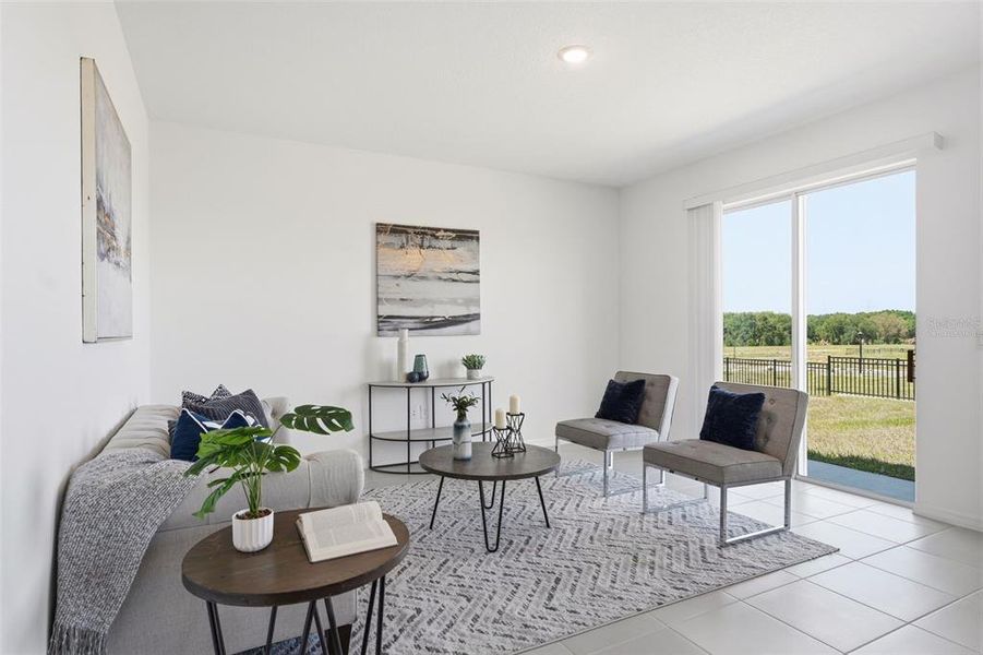 Furnished interior view inside a new home in Hodges Reserve, Howey-in-the-Hills (Image 18).