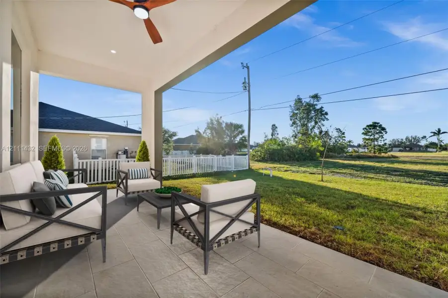 Exterior details and patio area of a home in , Cape Coral (Image 3). Exterior details and patio area of a home in , Cape Coral (Image 3).
