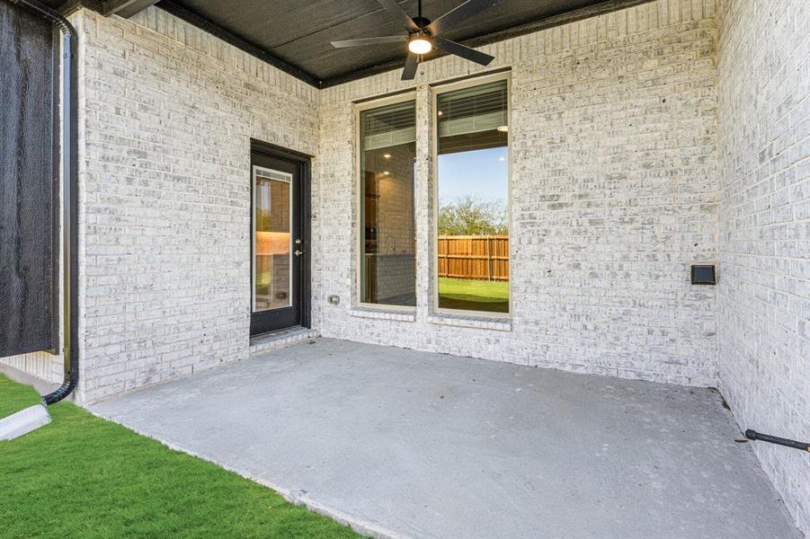 Exterior details and patio area of a home in Waterscape Classic 60s, Royse City (Image 3).