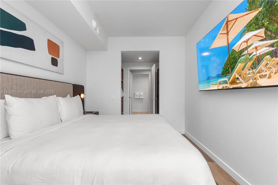 Furnished interior view inside a new home in , Miami (Image 30).