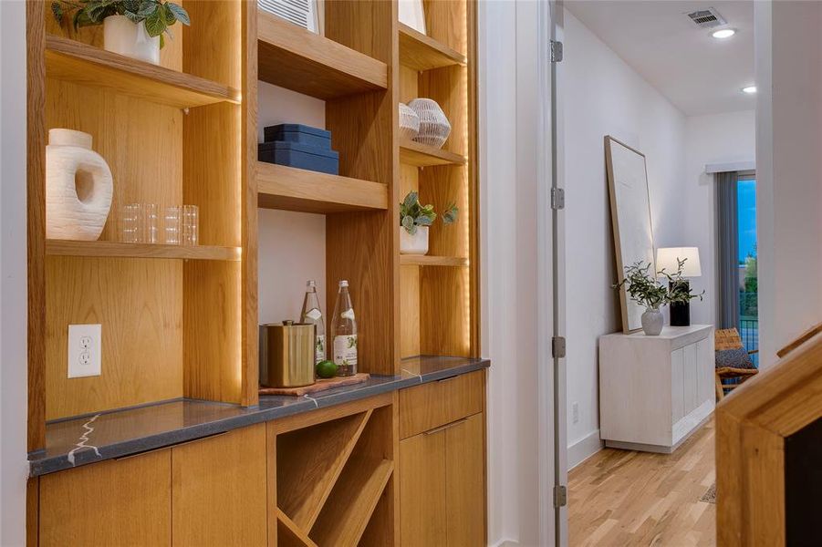 Furnished interior view inside a new home in , Dallas (Image 11).