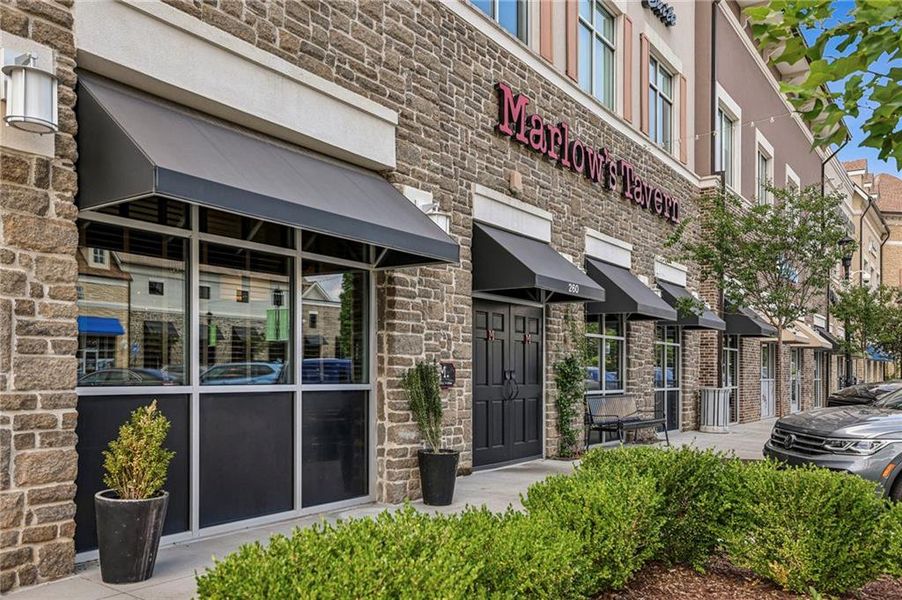 Front exterior of a new home in Town Center Overlook, Peachtree Corners, GA, highlighting curb appeal (Image 25).